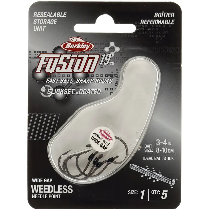 berkley fusion weighted wacky hooks Berkley Fusion Weedless Wacky Hooks – Total Fishing
