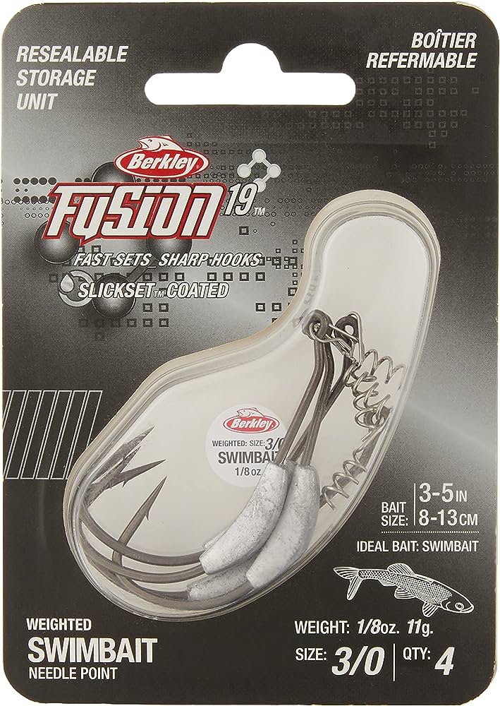 Load image into Gallery viewer, Berkley Fusion 19 Weighted Swimbait Hook #3/0
