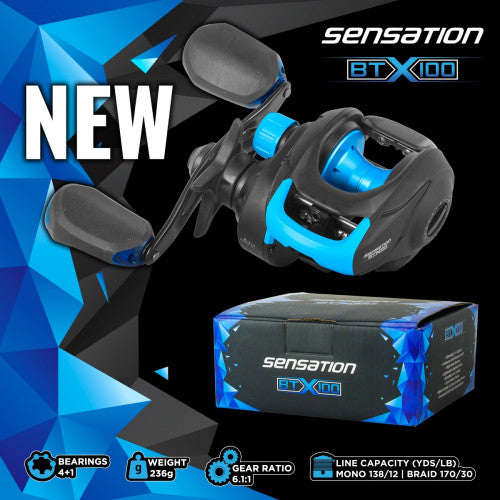 baitcaster reel features Sensation Baitcaster Reel 6.1:1 – Total Fishing