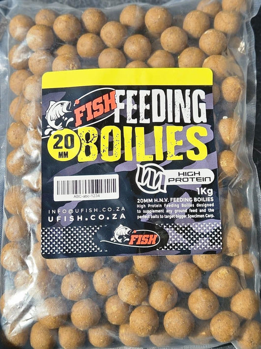 UFish High Protein Feeding Boilies 16mm (1kg)