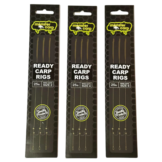 Monster Carp Hair Rig 3-Pack Ready Rigs