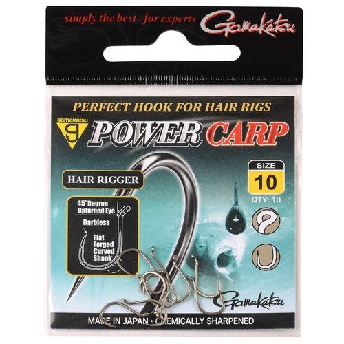 Gamakatsu Power Carp Hair Rigger Barbless Hooks